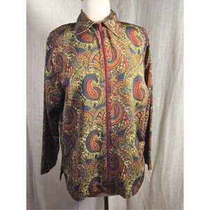 Bon Worth Jacket Size M/L Vintage 80's Dark Academia Paisley Jacket